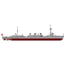 Hasegawa 643172 - 1/700 IJN Tenryu, Full Hull