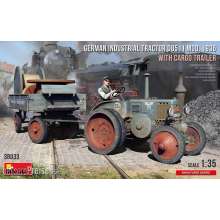 MiniArt 38033 - German Industrial Tractor D8511 Mod. 1936 with Cargo Trailer (1 Figure) in 1:35