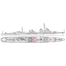 Hasegawa 649464 - 1/700 IJN Mindegumo, Waterline