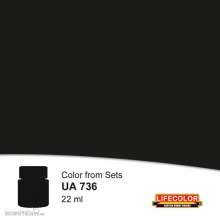 Lifecolor NUA736 - Burned Black 22 ml