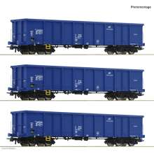 Roco 6600100 - 3-tlg. Set: Offene Güterwagen, PKP Cargo