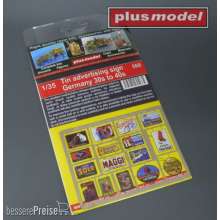 Plus model 568 - Tin advertising sign Germany in 1:35