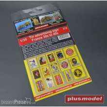 Plus model 570 - Tin advertising sign France in 1:35