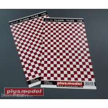 Plus model 572 - Floor tiles red and white in 1:35