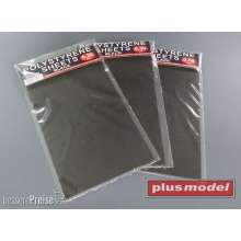 Plus model 574 - Polystyrene sheets black 0,2