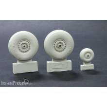 Plus model AL4068 - C-47 Skytrain wheels without cover in 1:48