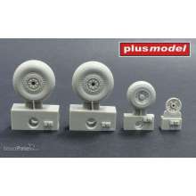 Plus model AL4092 - 1:48 B-26 Marauder wheels late diamond tread