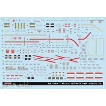 Plus model AL7021 - Stencils for P2V Neptune in 1:72