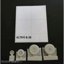 Plus model AL7042 - B-26 Marauder late wheels groved in 1:72