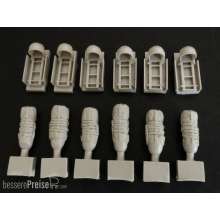 Plus model AL7046 - C-47 Racks for drop container in 1:72