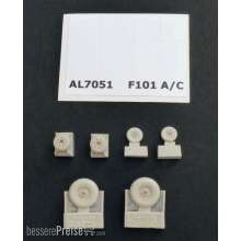 Plus model AL7051 - F-101A/C Woodoo wheels in 1:72