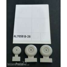 Plus model AL7058 - B-26 Marauder early wheels groved in 1:72