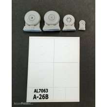 Plus model AL7063 - 1:72 A-26B Invader wheels