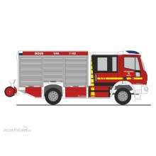 Rietze 68160 - Magirus HLF Team Cab FW Bous, 1:87