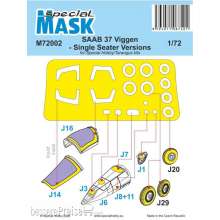 Special Hobby 100-M72002 - SAAB 37 Viggen Single Seater Mask in 1:72