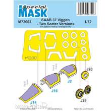 Special Hobby 100-M72003 - SAAB 37 Viggen Two Seater Mask in 1:72