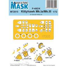 Special Hobby 100-M72015 - P-40E/K/Kittyhawk Mk.Ia/Mk.III Mask in 1:72