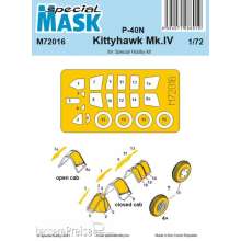 Special Hobby 100-M72016 - P-40N/Kittyhawk Mk.IV Mask in 1:72