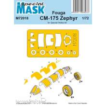 Special Hobby 100-M72018 - Fouga CM-175 Zephyr Mask in 1:72