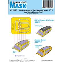 Special Hobby 100-M72023 - SIAI-Marchetti SF-260EA/D/EU Late Bulged Canopy Type Mask in 1:72