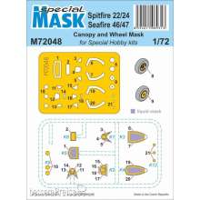 Special Hobby M72048 - 1:72 Spitfire Mk.22/24 and Seafire Mk.46/47 MASK 1/72