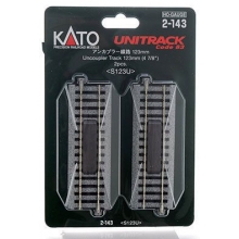 Kato_Noch 7002143 - Entkupplungsgleis 123 mm (2-Pack)