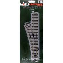 Kato_Noch 7002840 - Weiche manuell, links 246 mm mit R490-22,5° Kurve