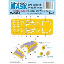 Special Hobby 100-M48024 - SIAI-Marchetti SF-260M/AM/W INSIDE/OUTSIDE MASK