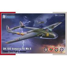 Special Hobby 100-SH72455 - DH.100 Vampire FB.Mk.9 Tropicalised Fighter-Bomber in 1:72