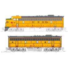 Kato_Noch 701060432DCC - FP7A, F7B - 2 Lokomotiven Set w/DCC