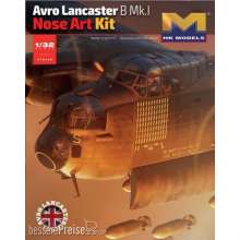 HongKong Model 01E033 - Avro Lancaster B. Mk. I Nose Art Kit in 1:32