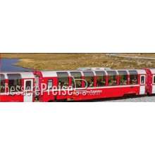 Kato_Noch 7074057 - Rhätische Bahn ´Bernina Express´ (neues Logo) 4-tlg. Ergänzungswagen-Set