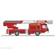 Rietze 71105 - Magirus DLK 32 n.B. FW Neuburg a.d. Donau, 1:87