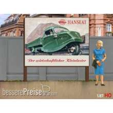 Modellland 7151-8 - 1:87 H0 Plakatwand Tempo Hanseat