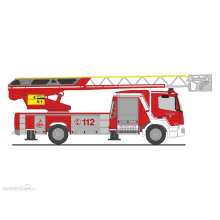 Rietze 71664 - Magirus DLK Atego ´19 FW Korntal-Münchingen, 1:87