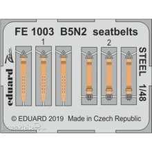 Eduard Accessories FE1003 - 1:48 B5N2 seatbelts STEEL for Hasegawa