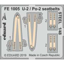 Eduard Accessories FE1005 - 1:48 U-2 / Po-2 seatbelts STEEL for ICM