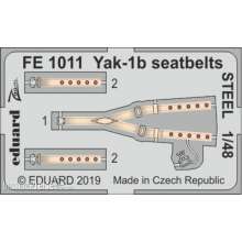 Eduard Accessories FE1011 - Yak-1b seatbelts STEEL for Zvezda in 1:48