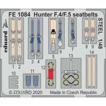 Eduard Accessories FE1084 - Hunter F.4/F.5 seatbelts STEEL for Airfix in 1:48