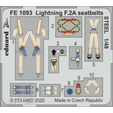 Eduard Accessories FE1093 - Lightning F.2A seatbelts STEEL for Airfix in 1:48