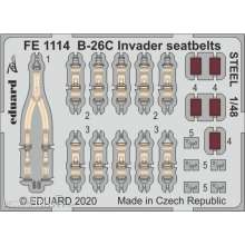 Eduard Accessories FE1114 - B-26C Invader seatbelts STEEL for ICM in 1:48