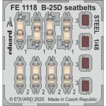 Eduard Accessories FE1118 - B-25D seatbelts STEEL for Revell in 1:48