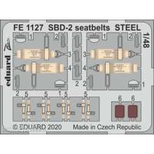 Eduard Accessories FE1127 - SBD-2 seatbelts STEEL for Academy in 1:48