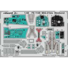 Eduard Accessories FE1149 - MiG-21bis Weekend 1/48 for EDUARD in 1:48