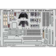 Eduard Accessories FE1170 - Bf 109G-6 Weekend 1/48 for EDUARD in 1:48