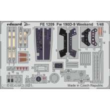 Eduard Accessories FE1209 - Fw 190D-9 Weekend 1/48 for EDUARD in 1:48