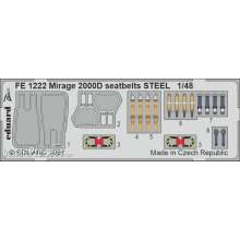 Eduard Accessories FE1222 - Mirage 2000D seatbelts STEEL 1/48 KINETIC in 1:48