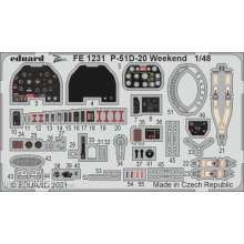 Eduard Accessories FE1231 - P-51D-20 Weekend for EDUARD in 1:48