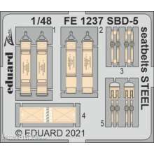 Eduard Accessories FE1237 - 1:48 SBD-5 seatbelts STEEL, for REVELL