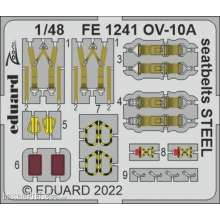 Eduard Accessories FE1241 - 1:48 OV-10A seatbelts STEEL for ICM